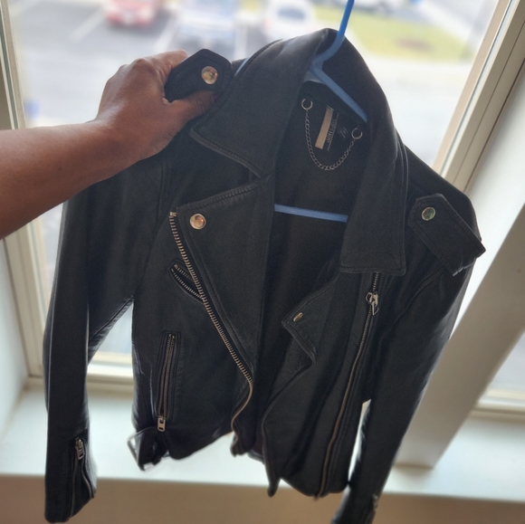 Top shop Leather Jacket - Picture 4 of 5